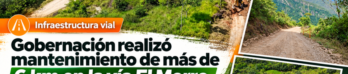 Mantenimiento vial en El Morro